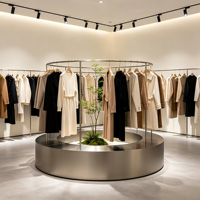 Porte-vêtements circulaire, porte-vêtements rond, porte-vêtements incurvé