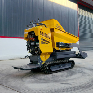 מיני-דאמפר זחלי עוצמתי 500 ק\\\"ג, משאית עפר קטנה עם העמסה עצמית, מונע בבנזין, לבנייה ולגינה - Product Image 6