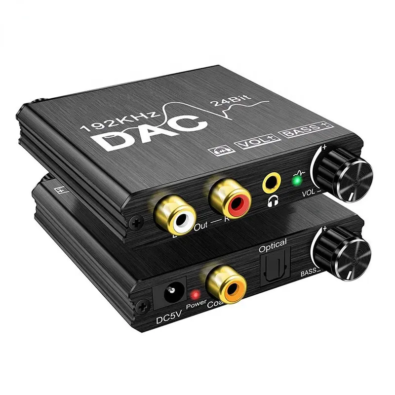 Xput Dac Digitale Optische Audio Naar Analoog Audio Converter Converter Coax Toslink Naar Analoog Rca L/R 3.5Mm audio Converter