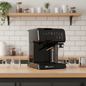 Machine à café à capsules Anbolife 20 bars, double chaudière, expresso, latte, cappuccino, americano, <span class=keywords><strong>mousseur</strong></span> à lait, compatible <span class=keywords><strong>Nespresso</strong></span>, 2L, OEM - Product Image 5