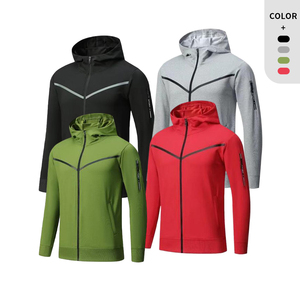 Custom Sport <b>Jacket</b> Quick Dry Outdoor Gym Track <b>Jacket</b> Zip up Running <b>Workout</b> <b>Jacket</b> for Men - Product Image 1