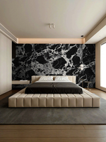 Panneau mural de décoration d'arrière-plan résistant, écologique et imperméable, panneau mural en PET moderne de luxe en marbre pour chambre à coucher, salon