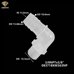 ข้อต่อท่อพลาสติก OEM รุ่น 083718 ข้อต่อสายลมพลาสติกแบบ NPT 90 องศา ข้อต่อเกลียว G1/2" G3/8" G1/4" G1/8" ข้อต่อเกลียวแบบ Barb - Product Image 3