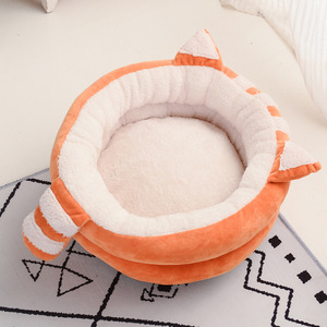 2024 Winter Velvet Warm Designer Customized Pet Cat <strong>Dog</strong> Sofa <strong>Bed</strong> Round <strong>Dog</strong> <strong>Bed</strong> - Product Image 3
