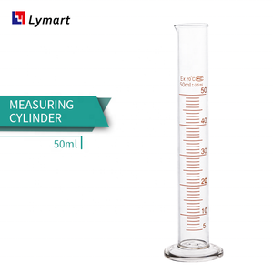 Cilindro de medición graduado de vidrio de 50ml para laboratorio - Product Image 6