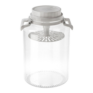 Pickling Jar Food Grade Plastic Cylinder With Handle Airtight Seal For Vegetables And Chili Sauce Size L - Product Image 5