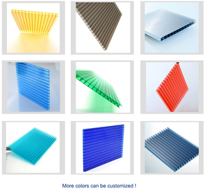 8mm Soleil Feuille <span class=keywords><strong>Polycarbonate</strong></span> Clair Twinwall Serre Solaire <span class=keywords><strong>Plaque</strong></span> <span class=keywords><strong>Polycarbonate</strong></span> / Policarbonato pour Toit - Product Image 2