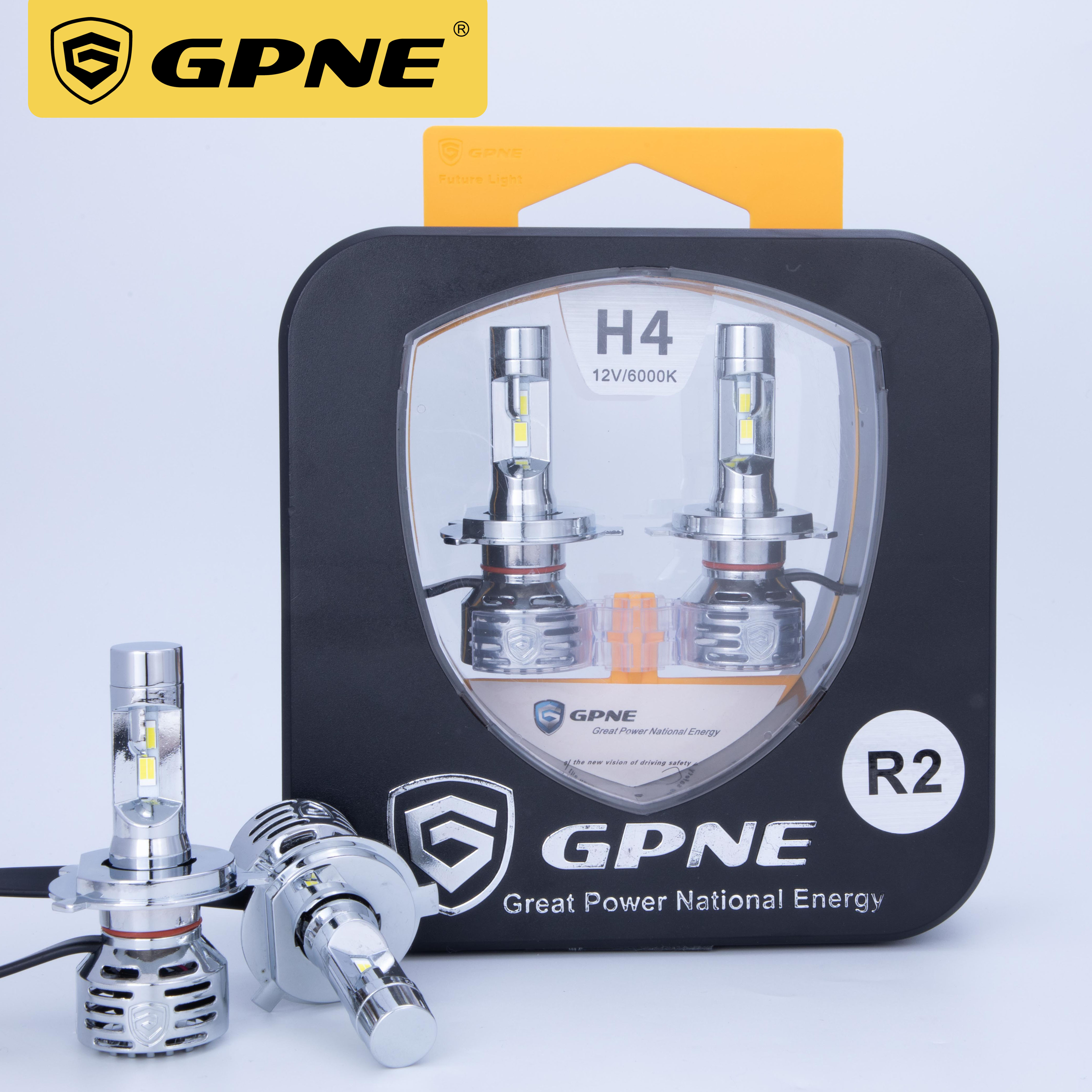 Водонепроницаемые прожекторы высококонцентрированные светодиодные аксессуары gpne R2 H4 комплект светодиодных фар ближнего/дальнего света