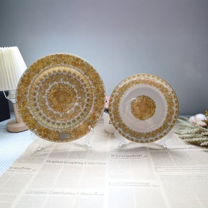 Service de Table en Porcelaine Dorée Élégant – Ensemble de Tasses à Café Dorées de Luxe Écologiques pour la Maison et les Hôtels - Product Image 1