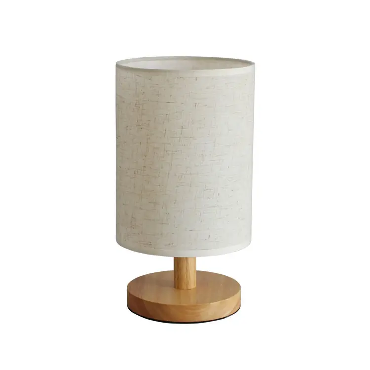 Simple Modern Nordic Warm Table Lamp Bedroom Bedside Lamp Solid Wood Dimmable Creative Night Lamp