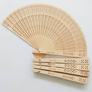 Most Popular Wooden Hand Wedding Fan Favors Gifts for Guests Bamboo Crafts