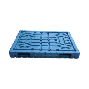LIKU 1500*1200 <strong>Plastic</strong> Pallet Blow <strong>Molding</strong> 4-Way Double Face Stackable and Cheap Wholesale for Storage - Product Image 1