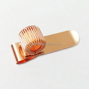 Logo personnalisé Horizontal Vertical Bobine Ressort <span class=keywords><strong>Boucle</strong></span> Or Rose Anneau En Acier Porte-Stylo Bureau École Notebook Pince Support <span class=keywords><strong>Clip</strong></span> En Métal - Product Image 4