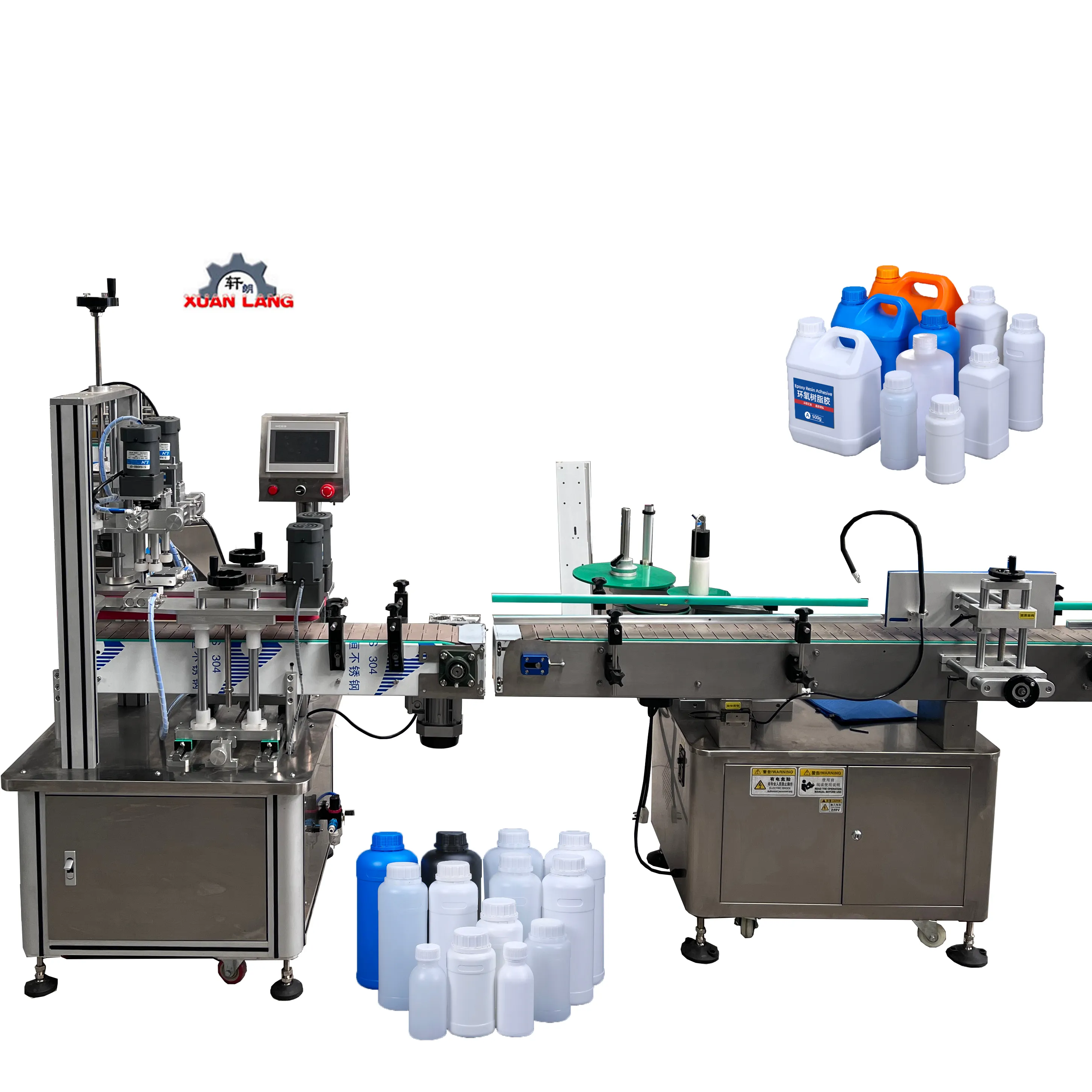 50-1000ml bouteille en plastique lubrifiant/chimique/liquide industriel/machine de remplissage d'engrais