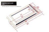 Étiquette rectangulaire HM pour porte-nom de poste d'employé, accessoires pour casier et classeur, fente pour cartes nominatives