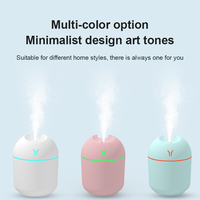 Mini humidificateur purificateur d'air 250ml 220ml, diffuseur d'huiles essentielles ultrasonique USB pour voiture avec lumière LED, diffuseur d'arômes