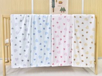 Couverture Bébé Personnalisée en Polaire Ultra Douce pour Nouveau-né, Qualité Supérieure, 2 Plis, Imprimée Minky Dot, Motif Ourson et Cœur, Idéale pour l'emmaillotage