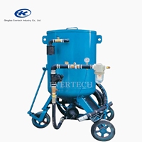 Machine de sablage électrique automatique, pot de sablage à sec avec compresseur et réservoir d'air pour le sablage