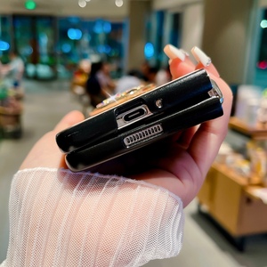 Ốp điện thoại Samsung <span class=keywords><strong>Galaxy</strong></span> Z Fold 6 Fold5 5G Fold4 Fold3 cao cấp, chống sốc, kèm giá đỡ hình con bướm - Product Image 4