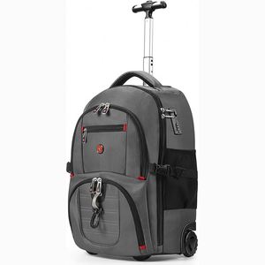 Free Sample Hot Water Resistant Wheeled Laptop Backpack <b>Carry</b> <b>on</b> <b>Luggage</b> Business Bag Computer Bookbag Trolley Suitcase - Product Image 1