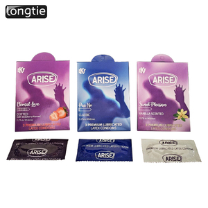 Caja <span class=keywords><strong>de</strong></span> Regalo <span class=keywords><strong>de</strong></span> Aluminio para Impresión, Embalaje Minorista, Diseño Personalizado, Etiqueta Privada, Condón con Diseño <span class=keywords><strong>de</strong></span> Puntos y Nervaduras - Product Image 6