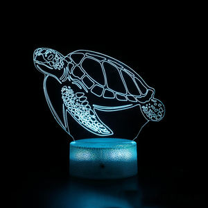 Lampu Led nirkabel dekorasi malam, lampu dekorasi 3D, lampu meja, lampu kamar tidur akrilik indah, hadiah dekorasi LED warna-warni - Product Image 3