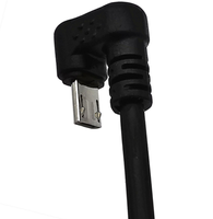 U kabel ekstensi Data tipe 90 derajat, kabel ekstensi Data Tablet ponsel Game Android kepang cepat 5pin