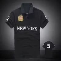 Polo Homme CityTops de Haute Qualité en Tricot avec Logo Brodé Personnalisé Respirant New York Décontracté