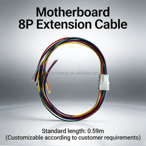 Câble d'extension d'alimentation de carte mère en plastique 8P avec connecteur CPU-8P pour accessoires intérieurs d'ordinateur - Product Image 3