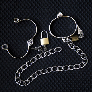 Manette Sexy in Acciaio Inox Yamamoto, Attrezzatura per Bondage, Strumenti di Punizione, Giocattoli Sessuali <span class=keywords><strong>BDSM</strong></span> Unisex - Product Image 5