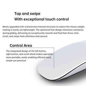 Souris optique tactile sans fil Bluetooth <span class=keywords><strong>de</strong></span> troisième génération Magic Control pour <span class=keywords><strong>Mac</strong></span>, ordinateur portable, tablette, LED 2,4 GHz sans fil - Product Image 6