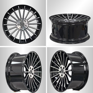 Hebei Zhigu personalizzi cerchi in lega di alluminio OEM Deep <span class=keywords><strong>Disc</strong></span> <span class=keywords><strong>Concave</strong></span> 5x114.3 5x120 5x130 cerchi 18 22 20 21 23 24 pollici nero brillante - Product Image 2