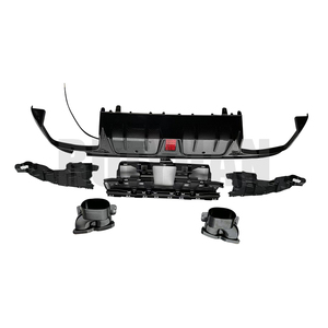 Nouvelle arrivée 2025, diffuseur arrière pour Mercedes Classe C W205 C180 <span class=keywords><strong>C200</strong></span> C300 2019-2023 |   Kit carrosserie sport noir brillant - Product Image 2