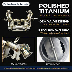 Système d'échappement OEM d'origine Boska pour Revuelto 6.5L V12 2023-2025 – Tuyaux légers en titane, silencieux à sonorisation active - Product Image 1