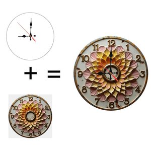 Round Wooden Wall <b>Clock</b> 25x25Cm Silent Non Ticking For Bedroom Living Room - Product Image 6