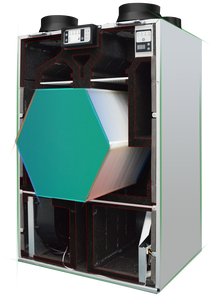 Holtop conception <span class=keywords><strong>compacte</strong></span> installation verticale système de ventilation mécanique ERV/HRV avec unités MVHR de récupération de chaleur - Product Image 5