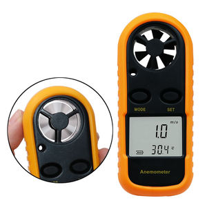 Anemómetro digital LCD multifuncional portátil Termoanemómetro de mano con sonda de paleta para medición de velocidad del viento - Product Image 3