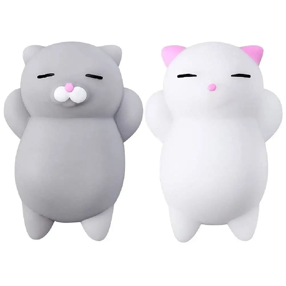 Cat Set Soft Silicone Kitties Top Stress Relief Sensory Gift Unique Kids Birthday Idea Best Teenage Girl Boy Easter Basket