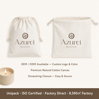 Sac de rangement anti-poussière en coton biologique avec logo imprimé personnalisé, grand sac à double cordon, emballage de luxe écologique pour chaussures et chapeaux