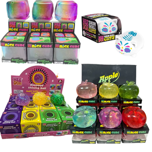 Nouveau design, jouet à presser en maltose le plus vendu, bloc arc-en-ciel souple, boule de décompression diamantée brillante, jouet souple pomme Nito - Product Image 1