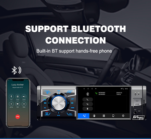 Sistema de audio estéreo para automóvil Din único de 4 pulgadas con reproductor de radio Carplay <span class=keywords><strong>MP3</strong></span> y MP5 Puerto USB incorporado y colocación de tablero de entrada AUX - Product Image 3