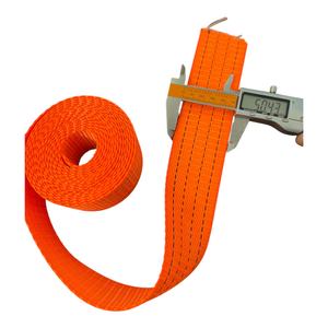 Correa de Poliéster Naranja de 5 cm, Capacidad de Carga de 2 Toneladas, Correa de Amarre Industrial Resistente para Carga - Product Image 1