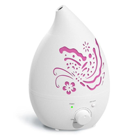 Diffuseur d'huiles essentielles intelligent en plastique grande capacité, humidificateur ultrasonique avec fonction anti-fumée et anti-poussière pour usage domestique