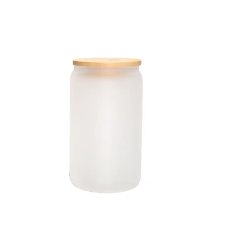 12oz Sublimation Clear Glass Can Tumbler