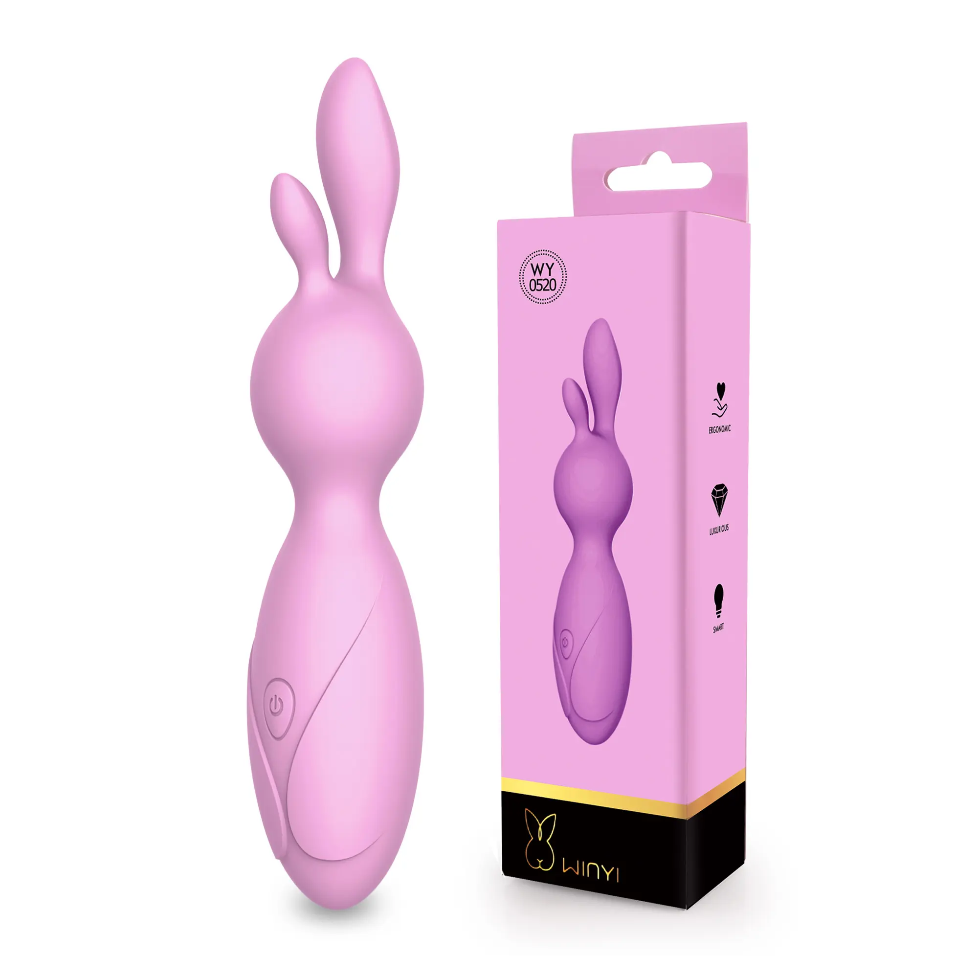 Desain baru Jepang perempuan IPX5 tahan air mainan seks dewasa wanita menggunakan seks silikon kelinci Vibrator dalam produk seks