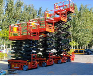 Lift gunting mobil, Lift elektrik konstruksi Platform hidrolik pengangkat barang portabel - Product Image 5