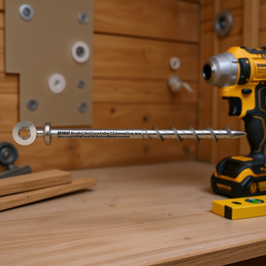 Anclaje de tornillo de cabeza redonda Dewalt T25 con accionamiento empotrado, 10 mm de diámetro, 50 mm de longitud, fijación metálica para instalación en madera y paneles de yeso. - Product Image 3