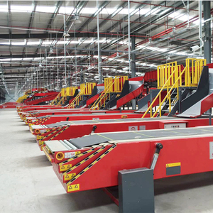 Telescopische transportband met verstelbare hydraulische giek en mobiele basis voor het laden en lossen van pakketten in magazijnen en materiaalhandeling - Product Image 4