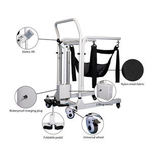 Silla de Ducha Móvil Medco para Personas Mayores, Ajustable en Altura, Capacidad de 200 kg, Equipo de Cuidado en el Hogar - Product Image 4