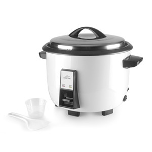 Olla Arrocera Eléctrica Lacor 1.8L Blanca con Tapa y Cuchara - Product Image 1